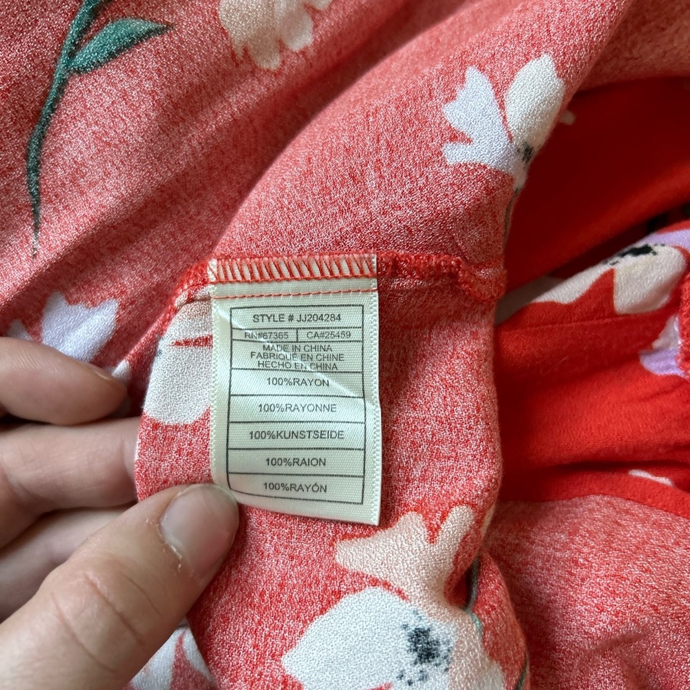 Jack Wills JACK by BB Dakota Siesta Time Floral Tank Top in Fiesta Red Large - Picture 10 of 11